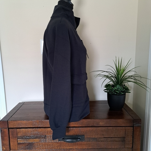 New! Mondetta Full Zip Active Jacket Women's XS Black Luxe Casual Top - Picture 7 of 14